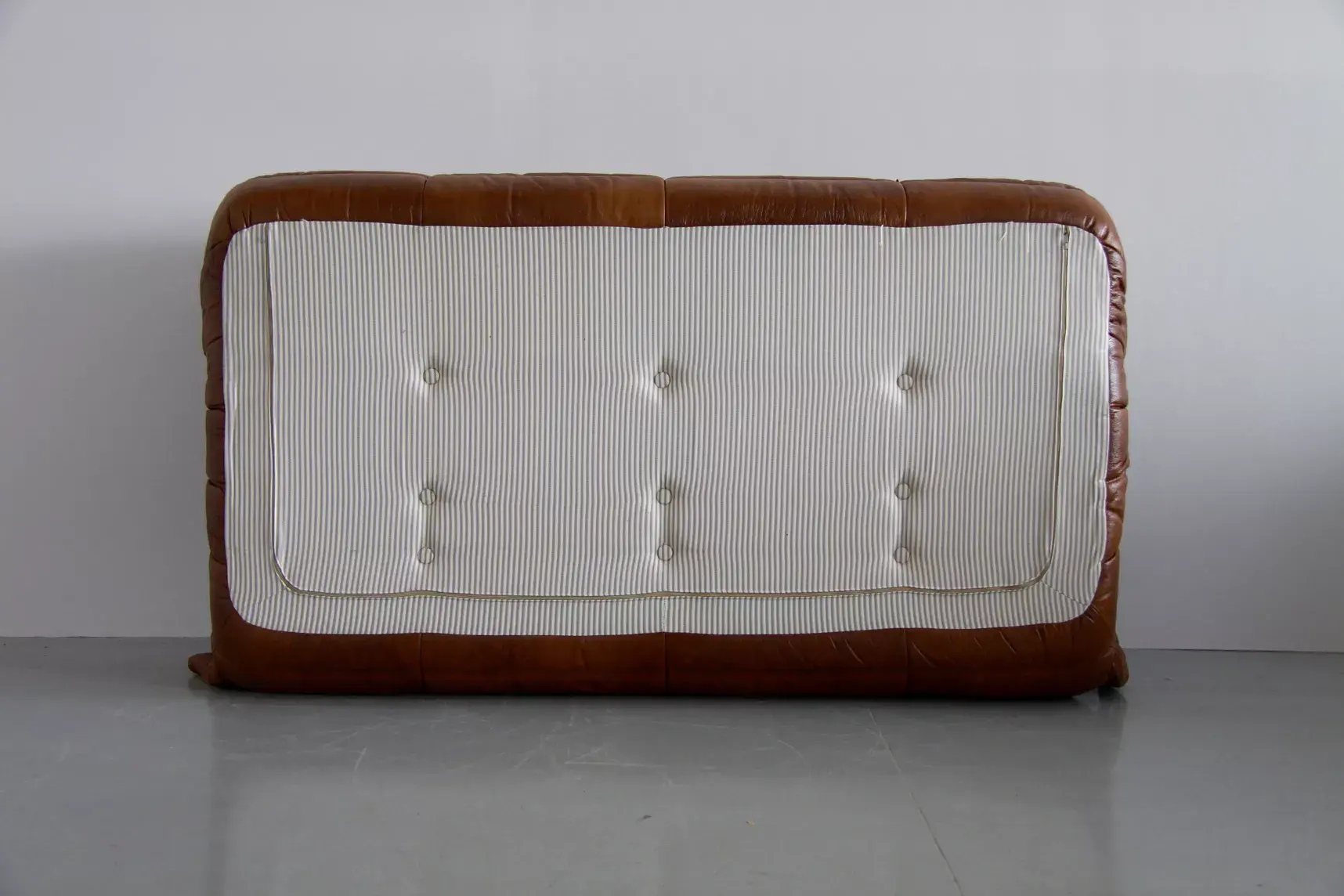 Togo Sofa 3-Sitzer Glattleder Cognac Braun 5
