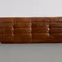 Togo Sofa 3-Sitzer Glattleder Cognac Braun 4