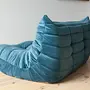 Togo Sofa 2-seater velvet sea blue 2