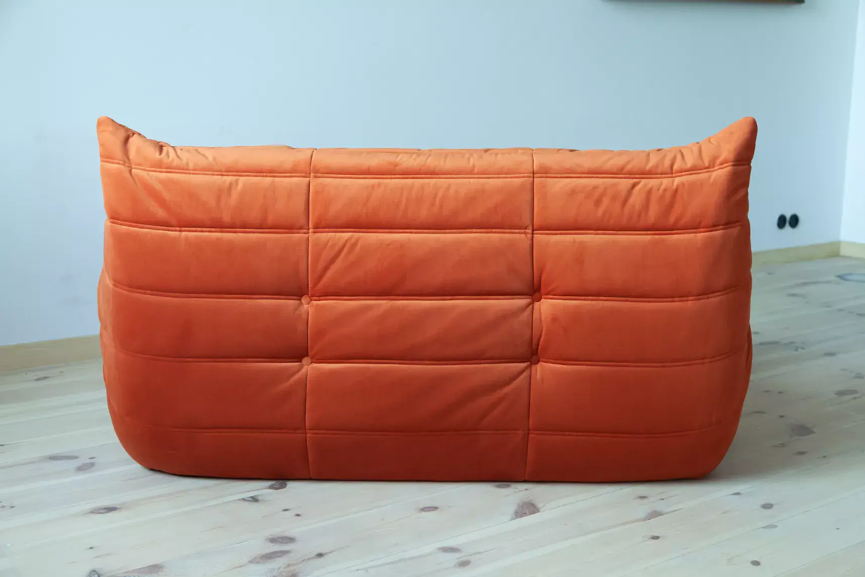 Togo Sofa 2-Sitzer Samt Orange 4