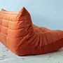 Togo Sofa 2-Sitzer Samt Orange 5