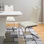 Cantilever Pasala Faux Leather White Set of 2 1