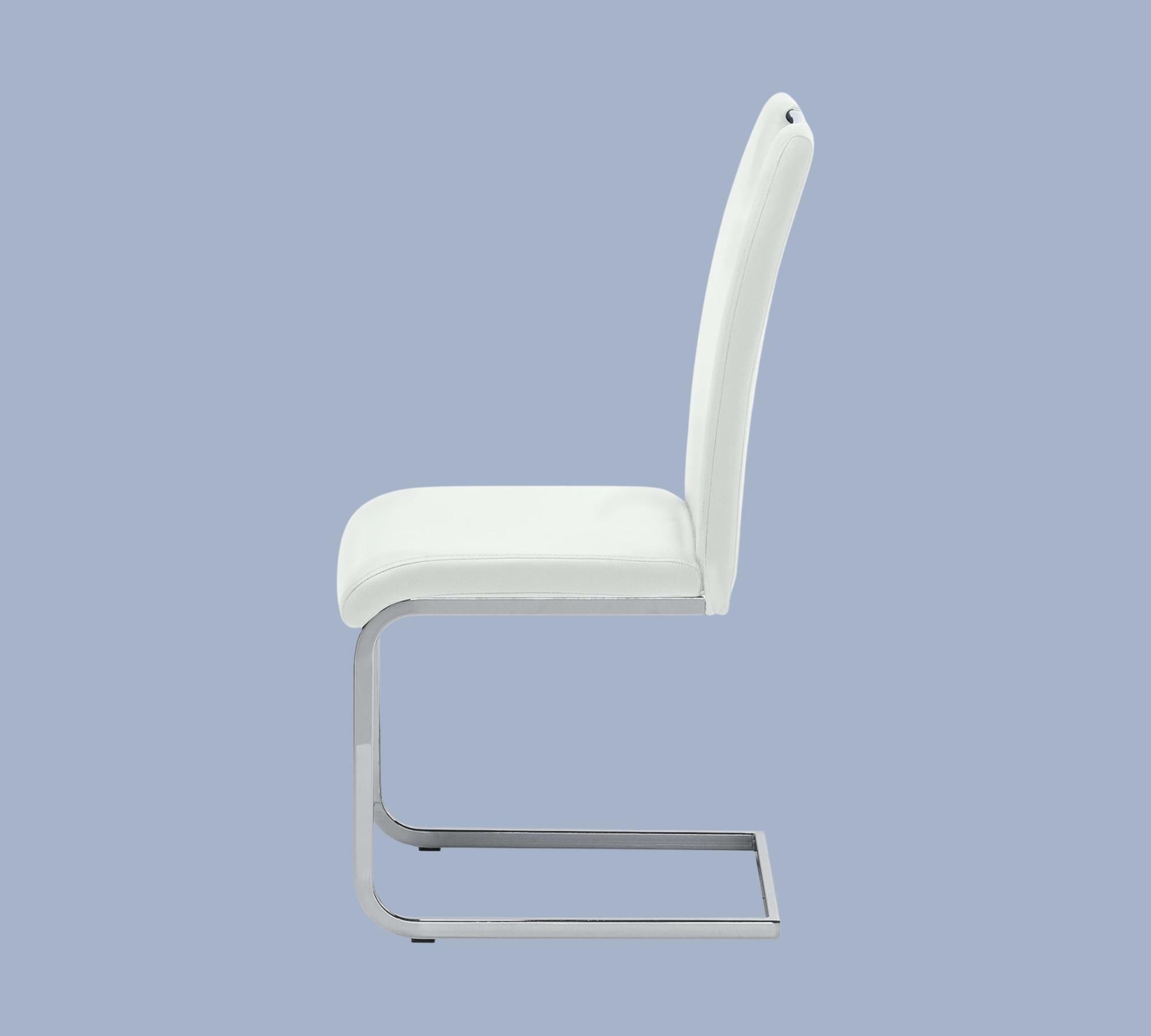Cantilever Pasala Faux Leather White Set of 2 3