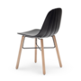 Babah W chair plastic wood black 2