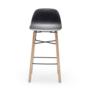 Babah W SG-65 Barstool Plastic Wood Black 0