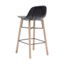 Babah W SG-65 Barstool Plastic Wood Black 1