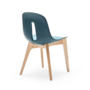 Gotham W Chair Plastic Wood Blue 2
