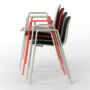 Dogo P Armchair Plastic Metal White 3