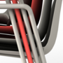 Dogo P Armchair Plastic Metal White 4