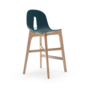 Gotham W SG-65 Bar Stool Plastic Wood Blue 1