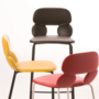 Nube SG 65 Bar Stool Plastic Metal White 2