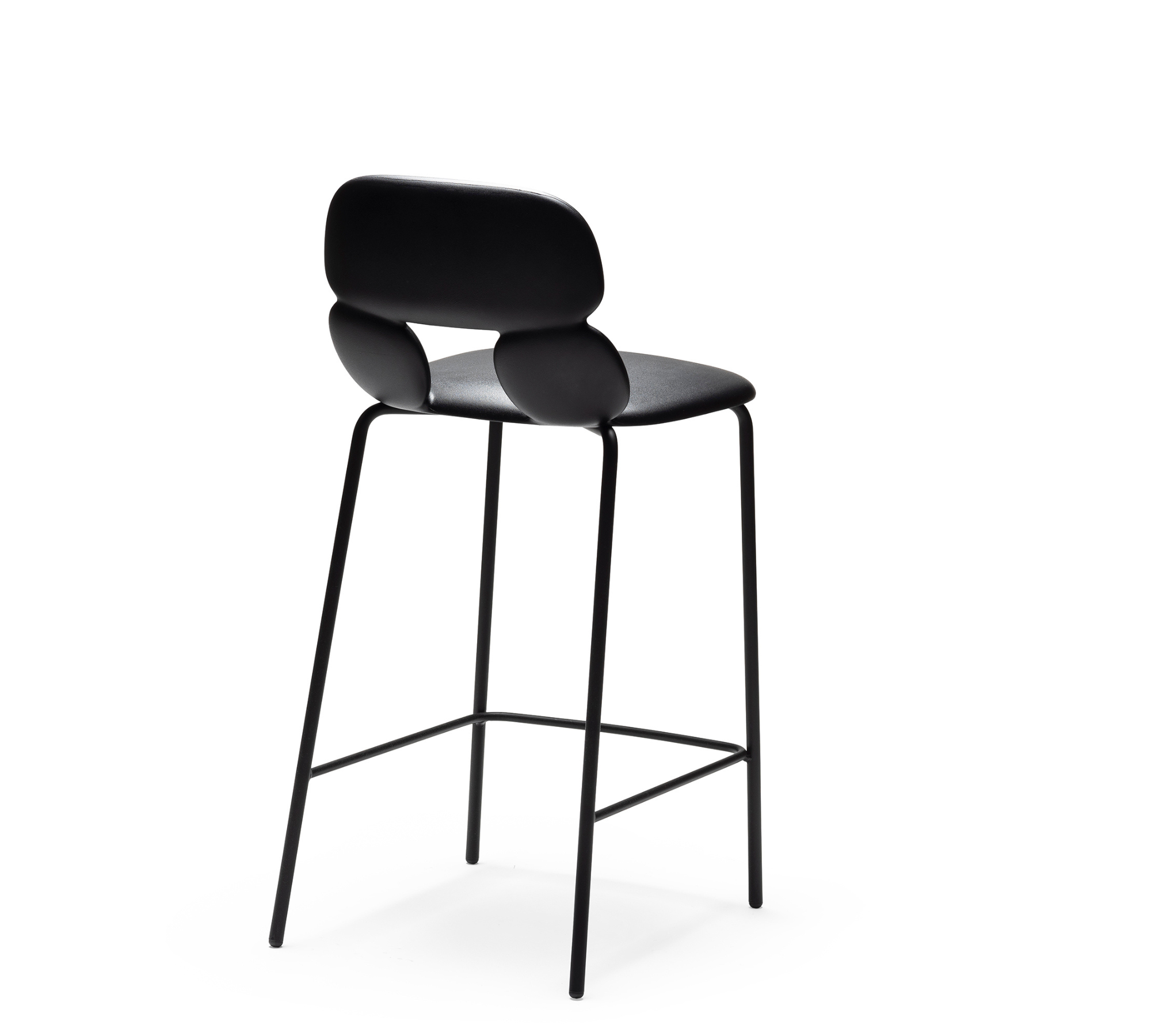 Nube SG 65 Bar Stool Plastic Metal Black 1