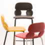 Nube SG 65 Bar Stool Plastic Metal Black 2