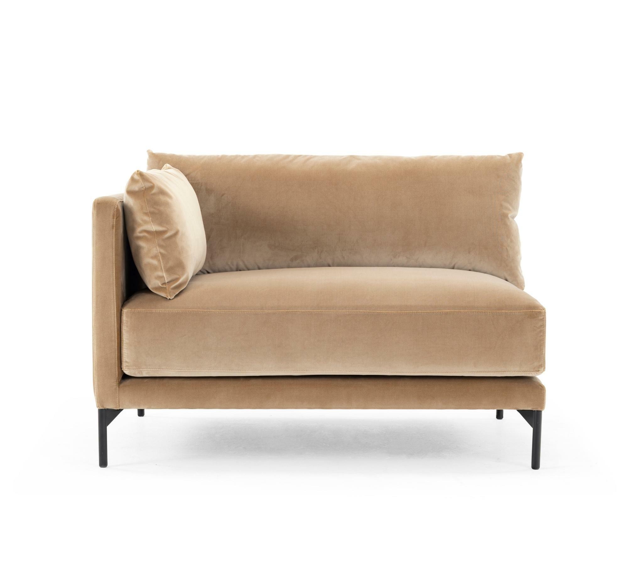 Vincent 1-Sitzer Modul Links Velour Matt Beige 0