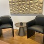 2x 525 Foster Walter Knoll Armchair with Armrests Leather Black 2