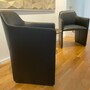 2x 525 Foster Walter Knoll Armchair with Armrests Leather Black 6