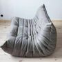 Togo Sofa 2-Sitzer Leder Grau 2