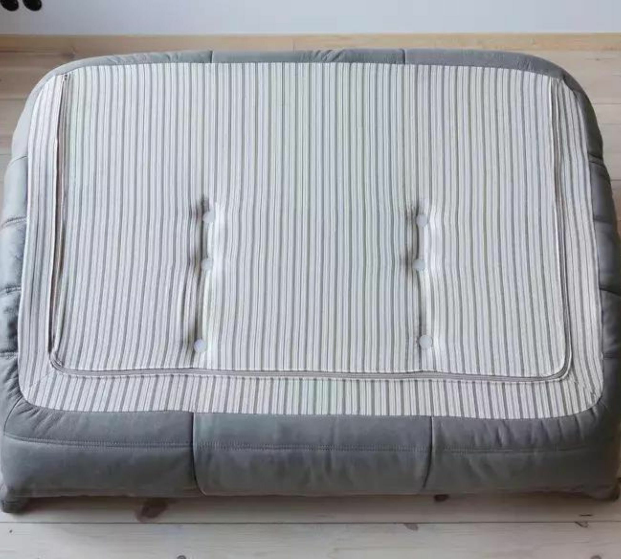 Togo Sofa 2-Sitzer Leder Grau 4