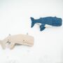 2x Beluga Whale Plush Toy Cotton Blue Beige 0