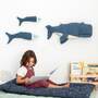 2x Fish & Beluga Whale Plush toy Cotton Blue 0