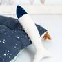 2x Fish, Octopus & Beluga Whale Plush Toy Blue White 2