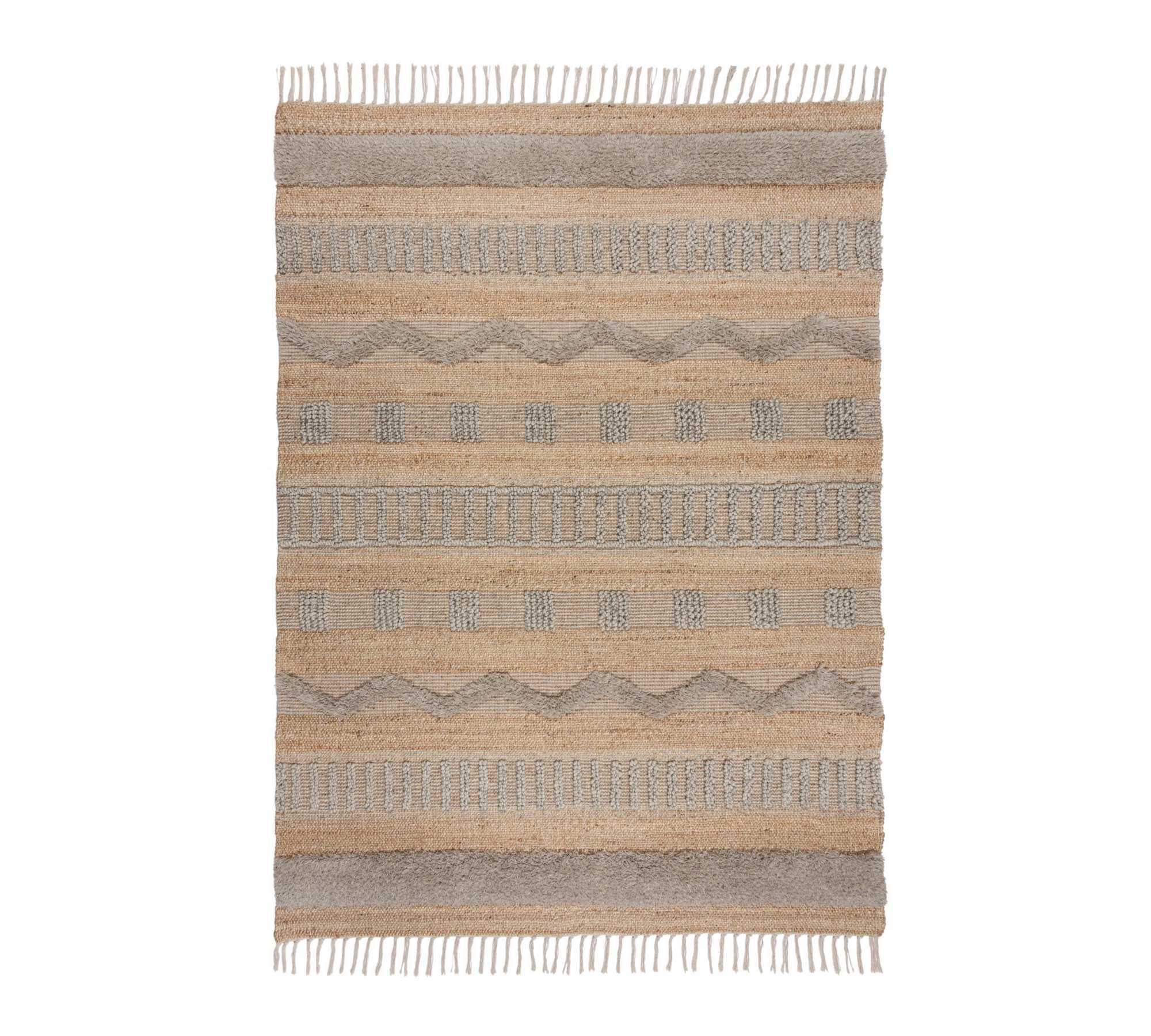 Medina Carpet Jute Natural Grey 160 x 230 cm 0