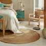 Capri Rug Jute Natural Blue 180 x 180 cm 0