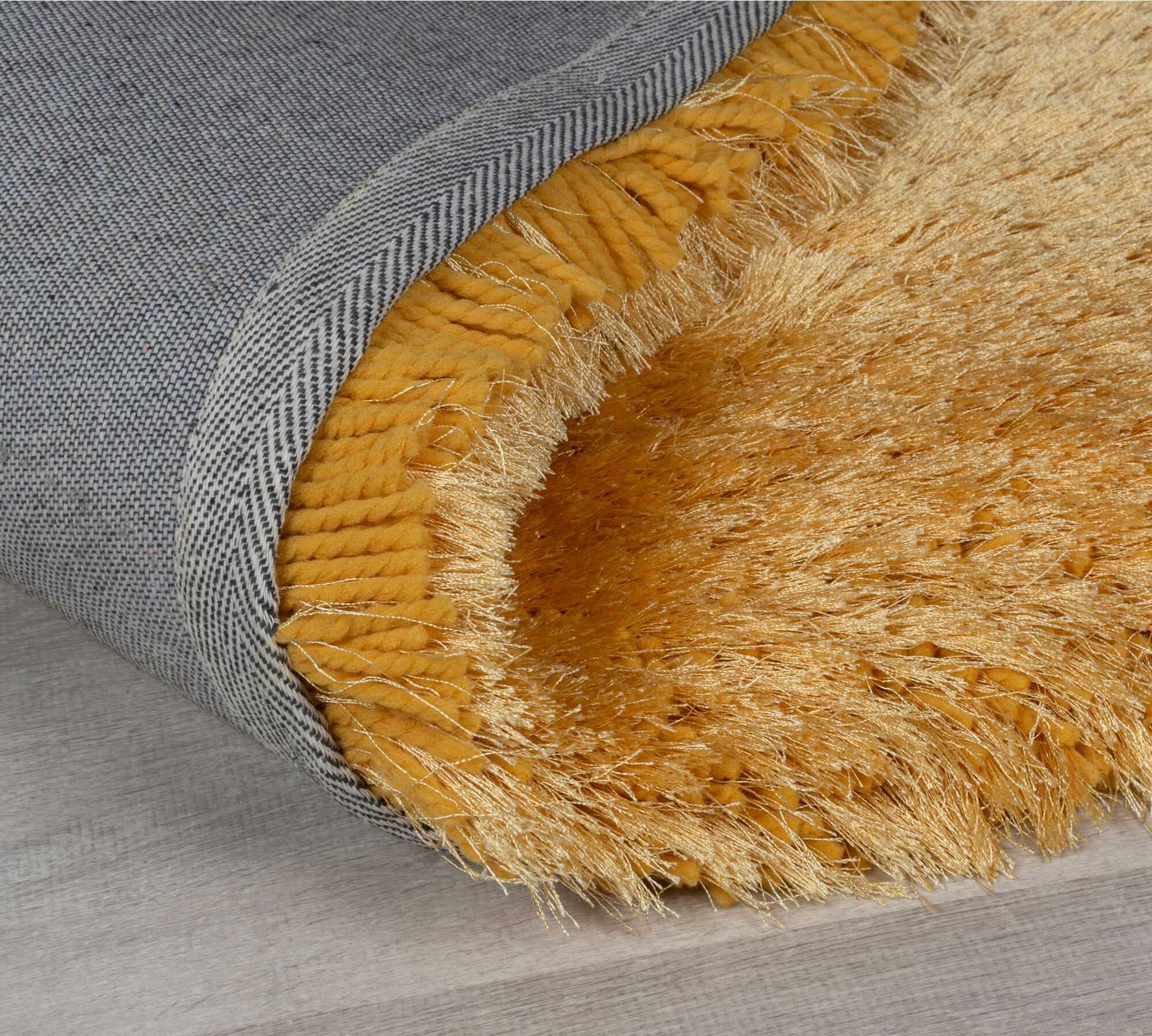 Pearl Carpet Synthetic Fiber Ochre 200 x 290 cm 2