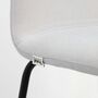 Bardot Met Tu Barstool Metal Textile Grey 1