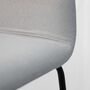 Bardot Met Tu Barstool Metal Textile Grey 2