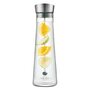 Glaskaraffe mit Deckel Glas Edelstahl Transparent 0