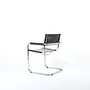 Thonet S34 Freischwinger Kernleder Stahl Schwarz 2