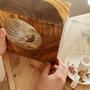 Tischlampe aus Recycling-Holz 5