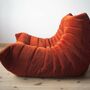 Togo Armchair Cord Amber Orange 2