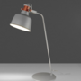 Lampada da tavolo acciaio grigio 2