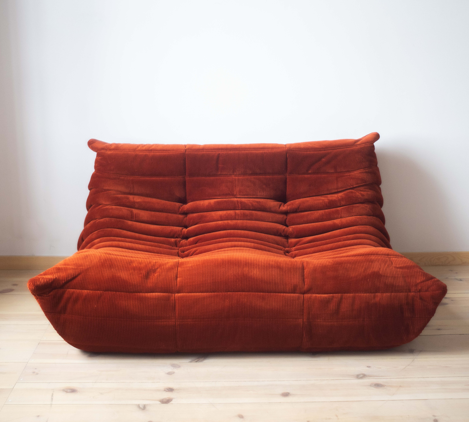 Togo Sofa 2-seater Cord Amber Orange 0