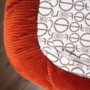 Togo Sofa 2-seater Cord Amber Orange 4