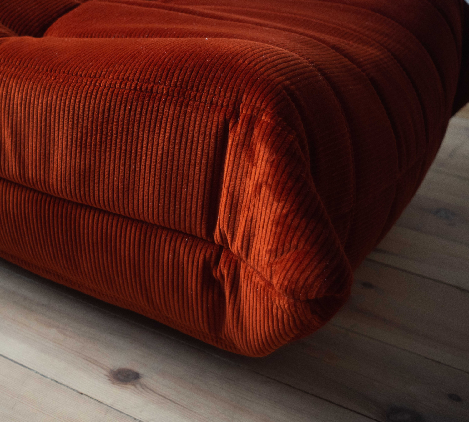 Togo Lounge Set 3-pc. Cord Orange 6
