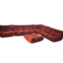 Togo Lounge Set 5-pc. Cord Amber Orange 0