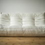 Set Lounge Togo 4 pezzi Bouclé Bianco 1