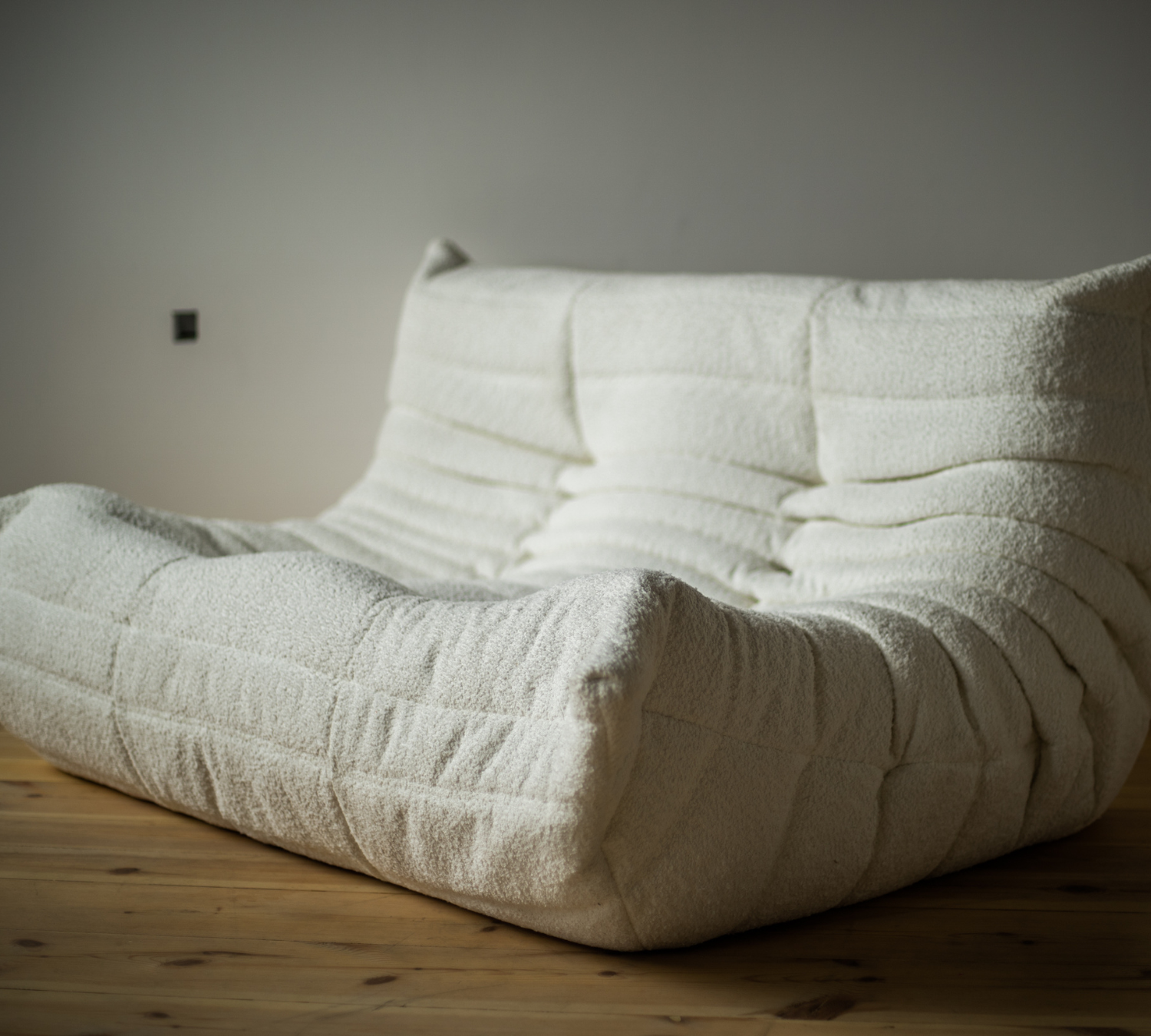 Togo Lounge Set 4-pc. Bouclé White 2