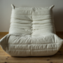Togo Lounge Set 3 pezzi Bouclé Bianco 3