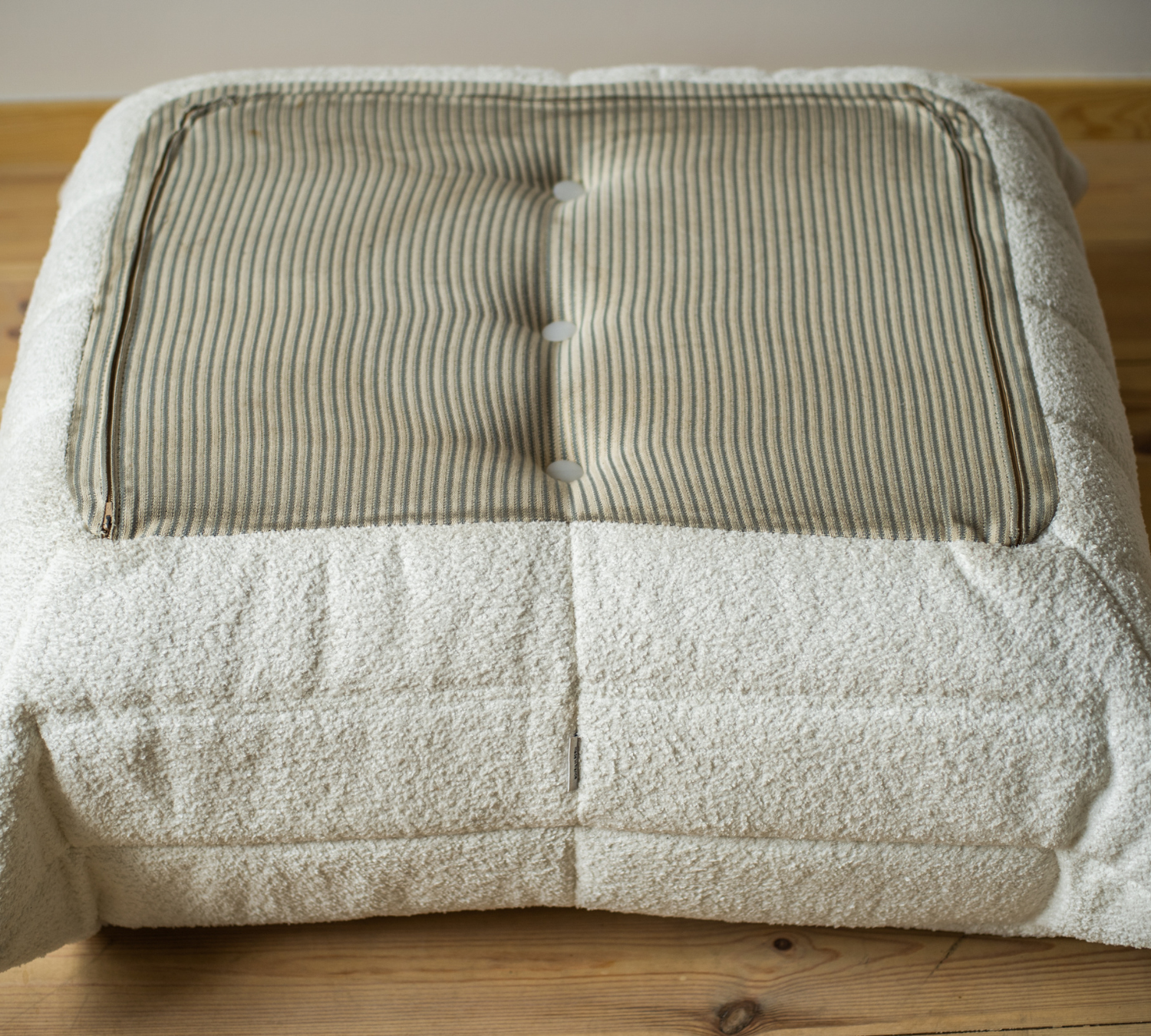 Togo Lounge Set 3 pezzi Bouclé Bianco 6