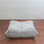 Togo Sessel und Ottoman Set Textil Hellgrau 4