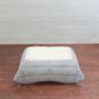 Togo Sessel und Ottoman Set Textil Hellgrau 7