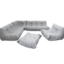 Togo Lounge Set 5-pc. Fabric Light Gray 0