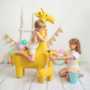 Giraffe Maxi Plush Toy Cotton Wood Yellow 0
