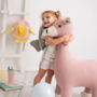 Deer Maxi Plush Toy Cotton Wood Pink 1