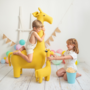 Giraffe Mini Plush Toy Cotton Yellow 5
