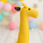 Giraffe Mini Plush Toy Cotton Yellow 2